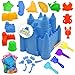 SupMLC Beach Toys Sand Toys for Kids 27 PCS Sand Castle Building Kit with Castle Bucket Mesh Bag Shovels Dinosaur Molds Travel Sand Toys Sandbox Toys for Boys Girls Age 310 - Image 3
