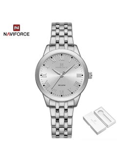 NAVIFORCE NAVIFORCE Women's Analog Round Shape Stainless Steel Wrist Watch NF5032 S/W/S 