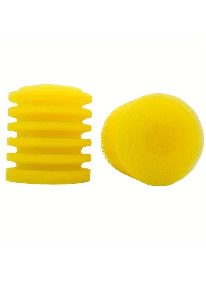 4 قطع إسفنج استبدال مرشح حوض السمك مع عنصر أساسي أصفر مدمج - Image 2
