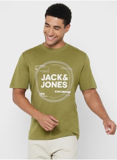 Logo Print Crew Neck T-Shirt