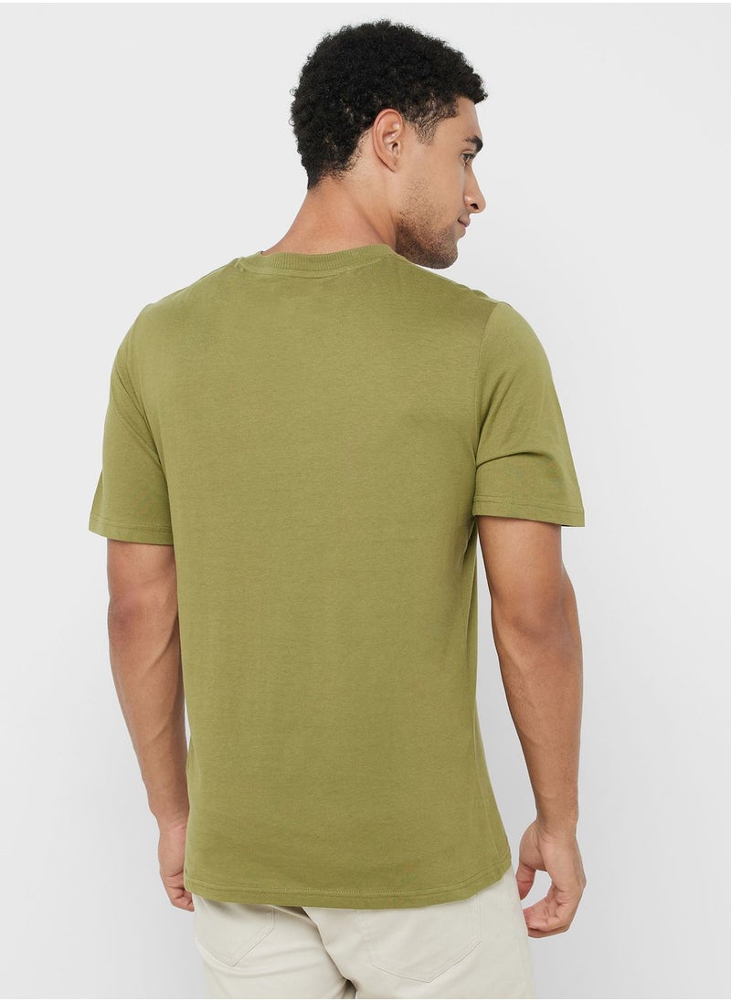 JACK & JONES - Logo Print Crew Neck T-Shirt - Image 1