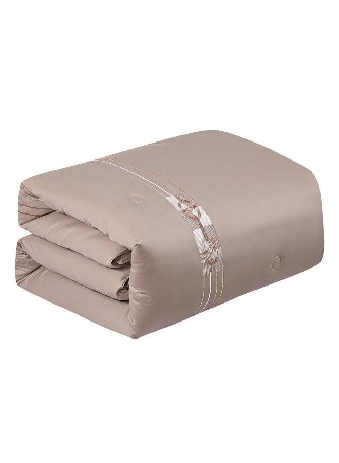 LEVORE Luxury 100% cotton summer bedspread set  suitable for king size beds, 8 pieces, 250 stitch count. - Image 2