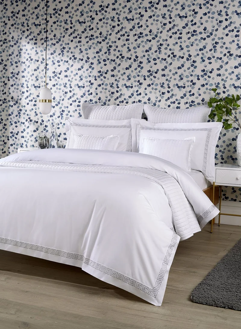 Christy Verina King Duvet Cover Set Silver