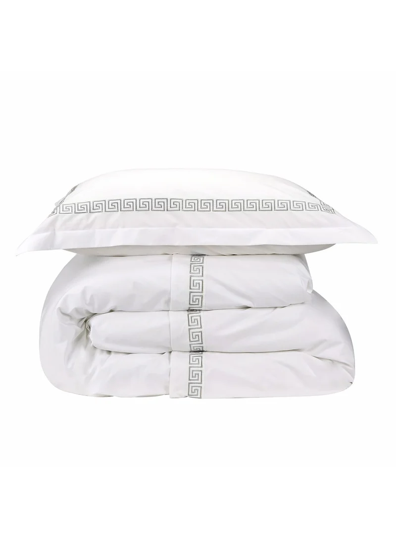 Christy Verina King Duvet Cover Set Silver
