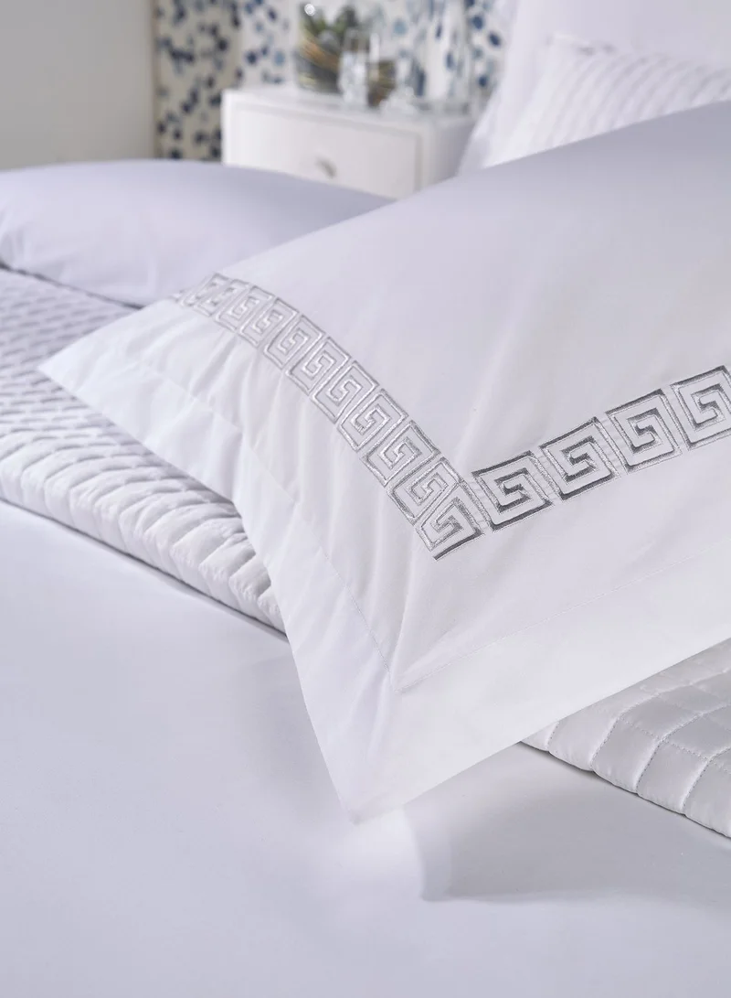 Christy Verina King Duvet Cover Set Silver