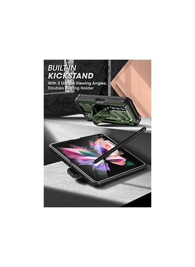 SupCase - Unicorn Beetle Pro Series Case for Samsung Galaxy Z Fold 3 5G (2021), Full-Body Dual Layer Rugged Case with Built-in Screen Protector & Kickstand & S Pen Slot (Guldan) - Image 1