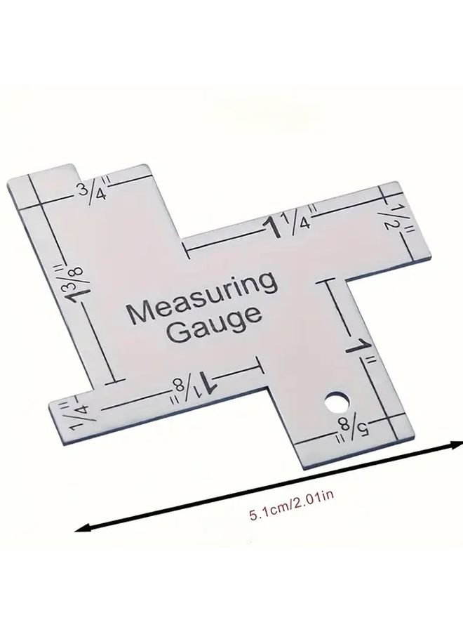 Clear Acrylic Quilting Ruler 6 x 13 7 Inch Transparent Measuring Tool For Sewing - Image 3