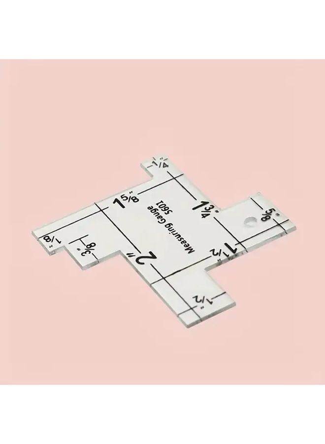 Clear Acrylic Quilting Ruler 6 x 13 7 Inch Transparent Measuring Tool For Sewing - Image 1