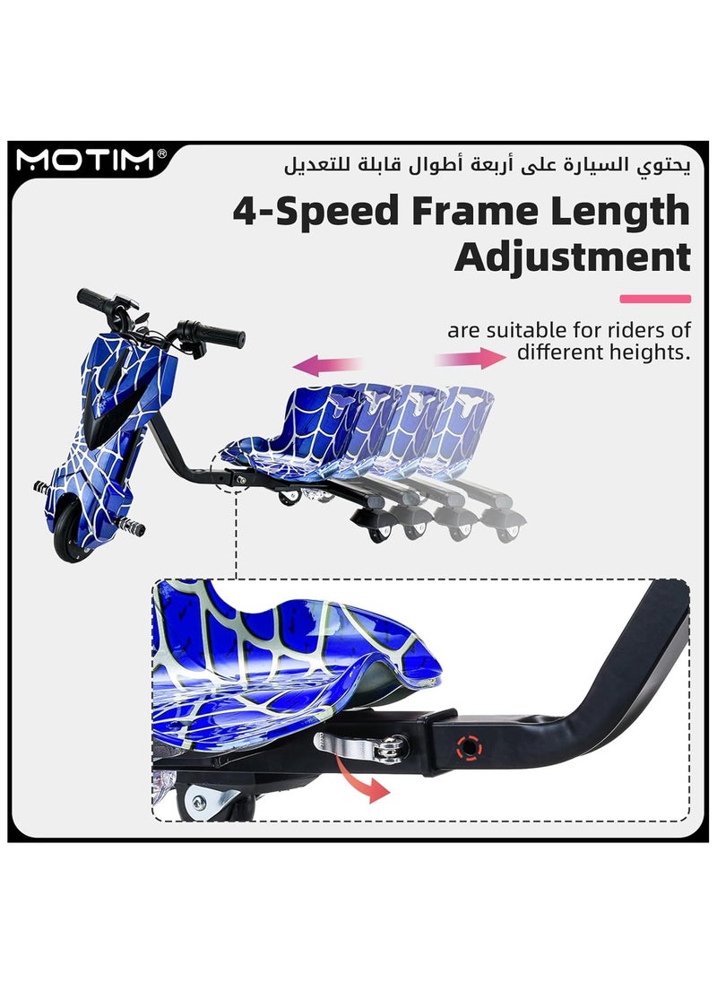 Electric Drifting Scooter 36v With Bluetooth Music And Lights 360 Degree 3 wheel drifting scooter Adjustable Telescopic Length to 100 killogram size large