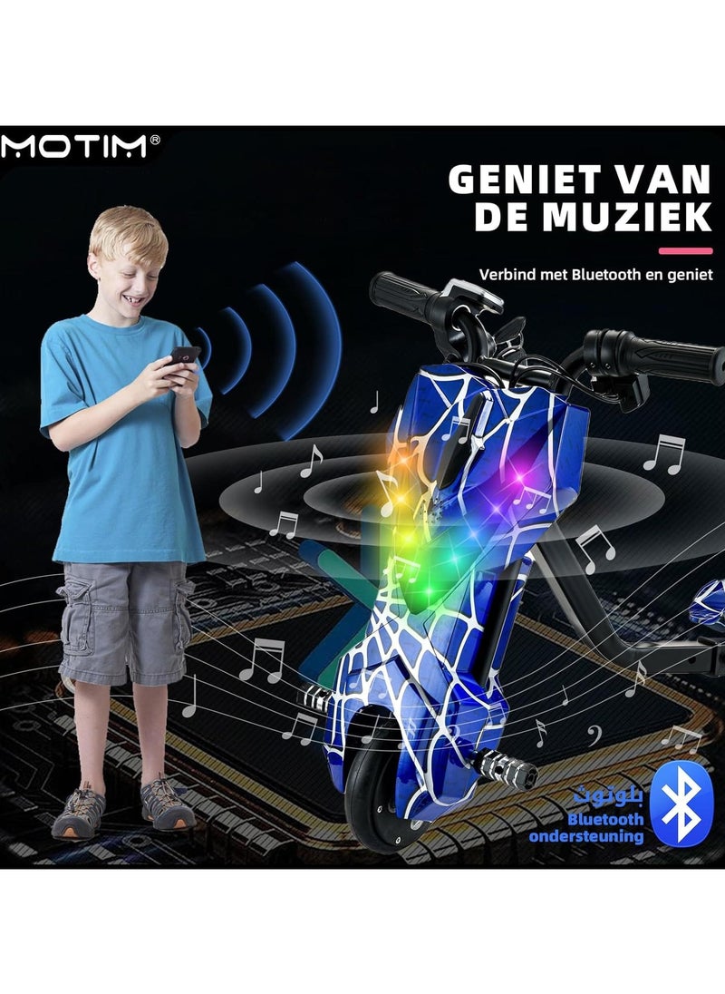 Electric Drifting Scooter 36v With Bluetooth Music And Lights 360 Degree 3 wheel drifting scooter Adjustable Telescopic Length to 100 killogram size large