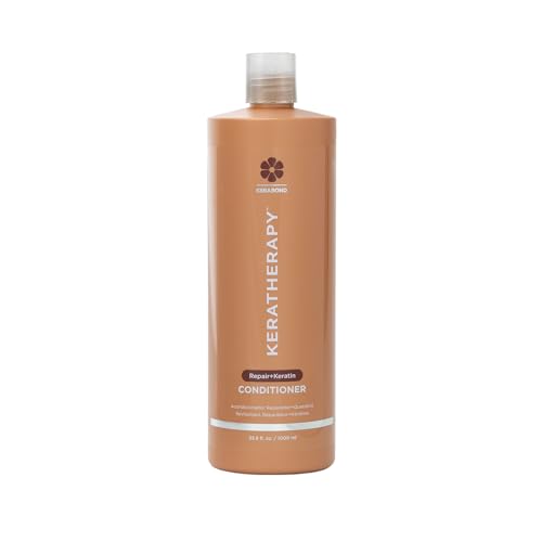 KERATHERAPY Keratin Infused KeratinFIXX Repair Conditioner, 33.8 fl. oz., 1000 ml - Repair Conditioner for Dry, Damaged or Frizzy Hair with Caviar Extract, Argan Oil & Kerabond to Repair Breakage - Image 1