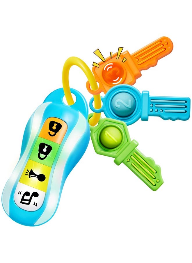 JOYIN JOYIN Baby Car Keys Teether - Toddlers Sensory Learning Toy w/Music & Lights - Musical Baby Toys for Travel - Birthday Gifts for Baby Age 10+ Months  - Image 1