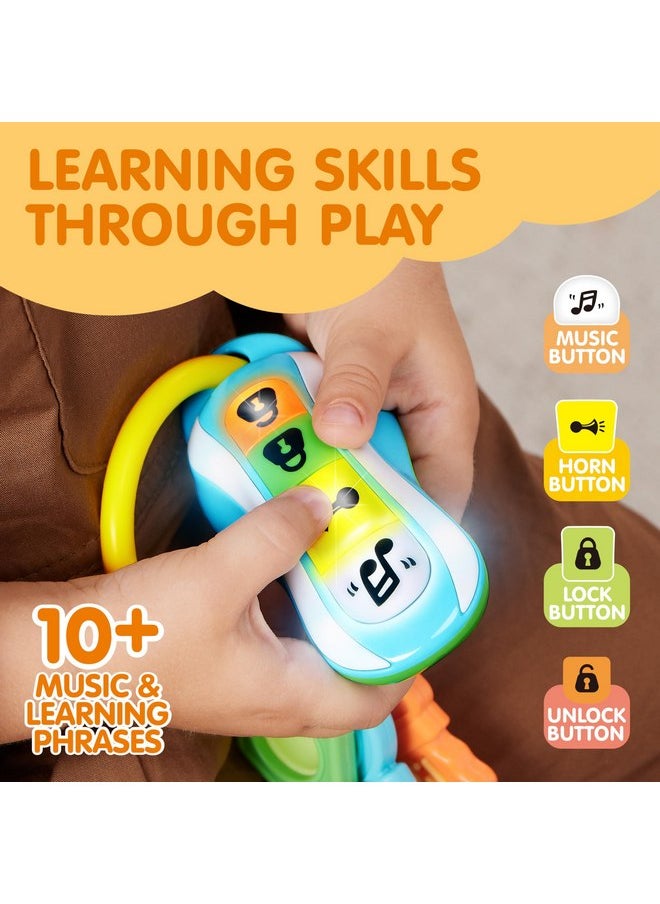 JOYIN JOYIN Baby Car Keys Teether - Toddlers Sensory Learning Toy w/Music & Lights - Musical Baby Toys for Travel - Birthday Gifts for Baby Age 10+ Months  - Image 3