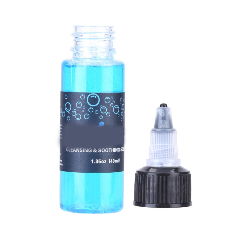 Blue Tattoo Cleanser: Non-Stinging Gentle Formula - Soothing Pain Relief Tattoo Cleansing Solution for New Tattoo Healing & Sensitive Skin - Image 5