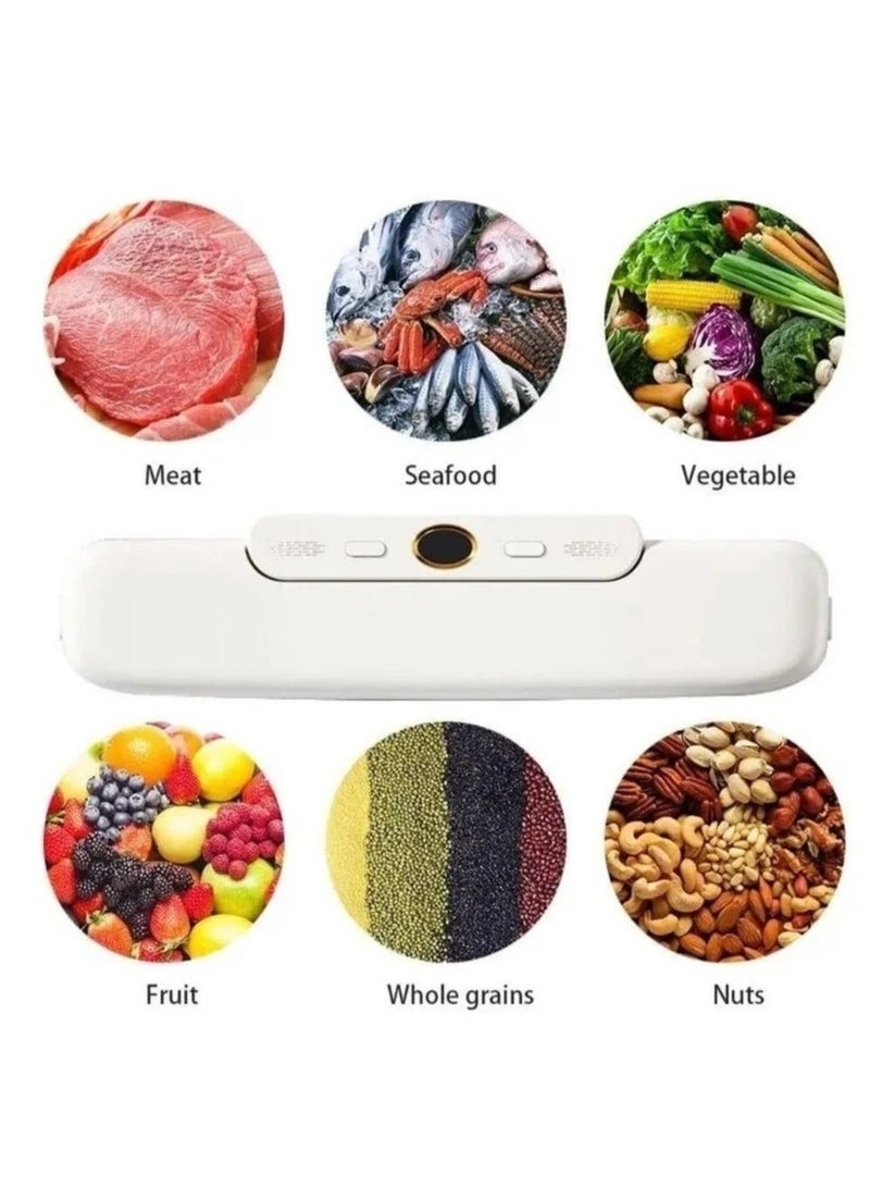 Denx 120W Vacuum Bag Sealer with 60kPa Vacuum and Automatic Shut-Off for Food Preservation and Heat Sealing of Bags, Model DX1782 - Image 3