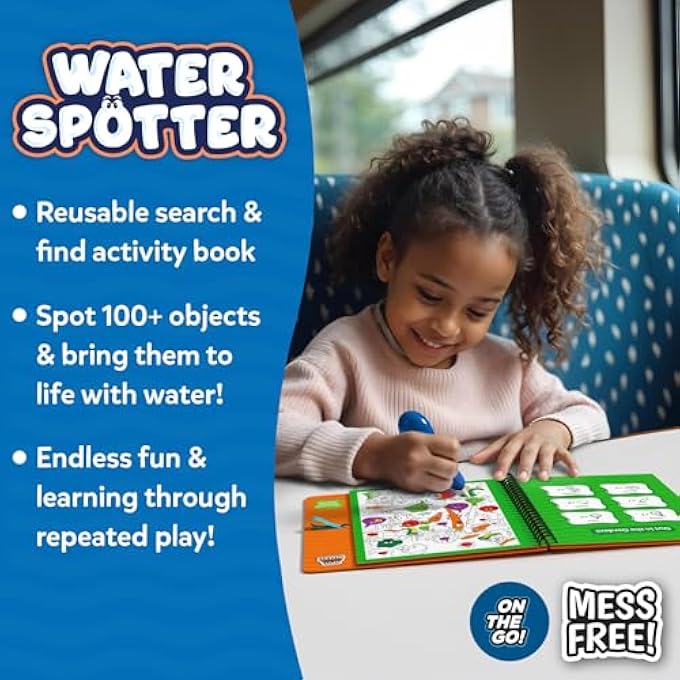 REUSABLE SEARCH & FIND BOOK - WATER SPOTTER, MESS-FREE, FUN LEARNING ACTIVITY, TRAVEL TOY, GIFTS FOR BOYS & GIRLS AGES 4, 5, 6, 7, 8 - Image 2