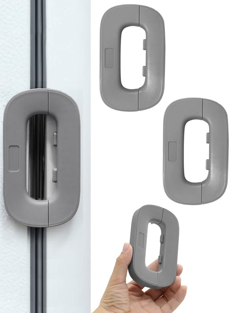 2Pcs Refrigerator Lock Fridge Lock Cabinet Locks Self-Adhesive Fridge Lock with Strong Adhesive Easy to Install No Tools Need for Cupboard Door Drawer Closet Refrigerator - Image 1