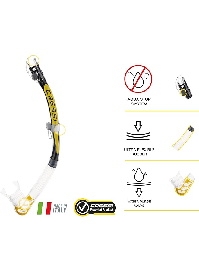 Cressi Alpha Ultra Dry Snorkel Snorkel - Image 2