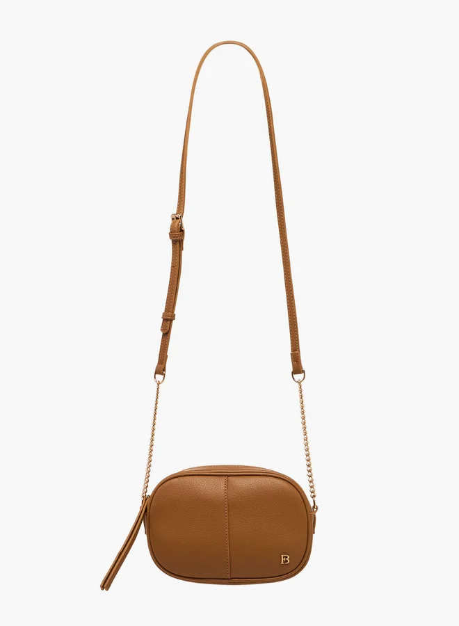 فلورا بيلا من شو إكسبرس Solid Crossbody Bag with Adjustable Strap and Zip Closure