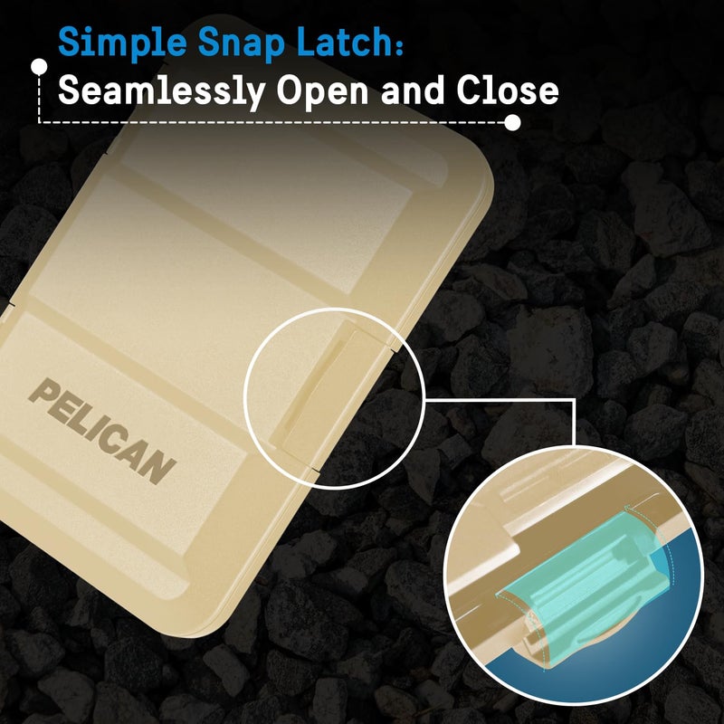 Pelican MagSafe Wallet for iPhone - Heavy Duty MIL-STD Snap-On Phone Magnetic Wallet and Phone Card Holder - Detachable and Slim Hard Case for iPhone 17 Pro Max/16 Pro Max/15/14/Pixel 10- Desert Tan - Image 5