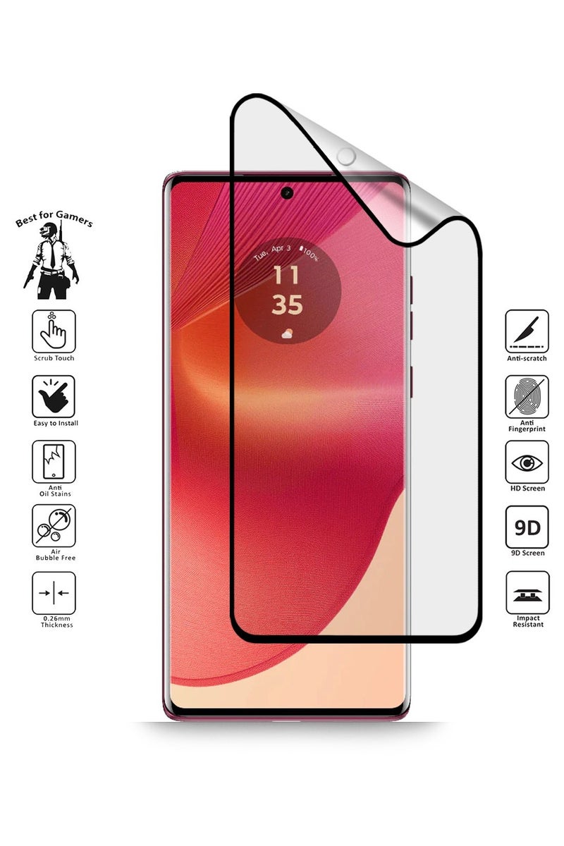 Techie Matte Ceramic Screen Protector Film for Motorola Edge 50 fusion 5G – Smooth Feel Anti Fingerprint Bubble Free - Image 2