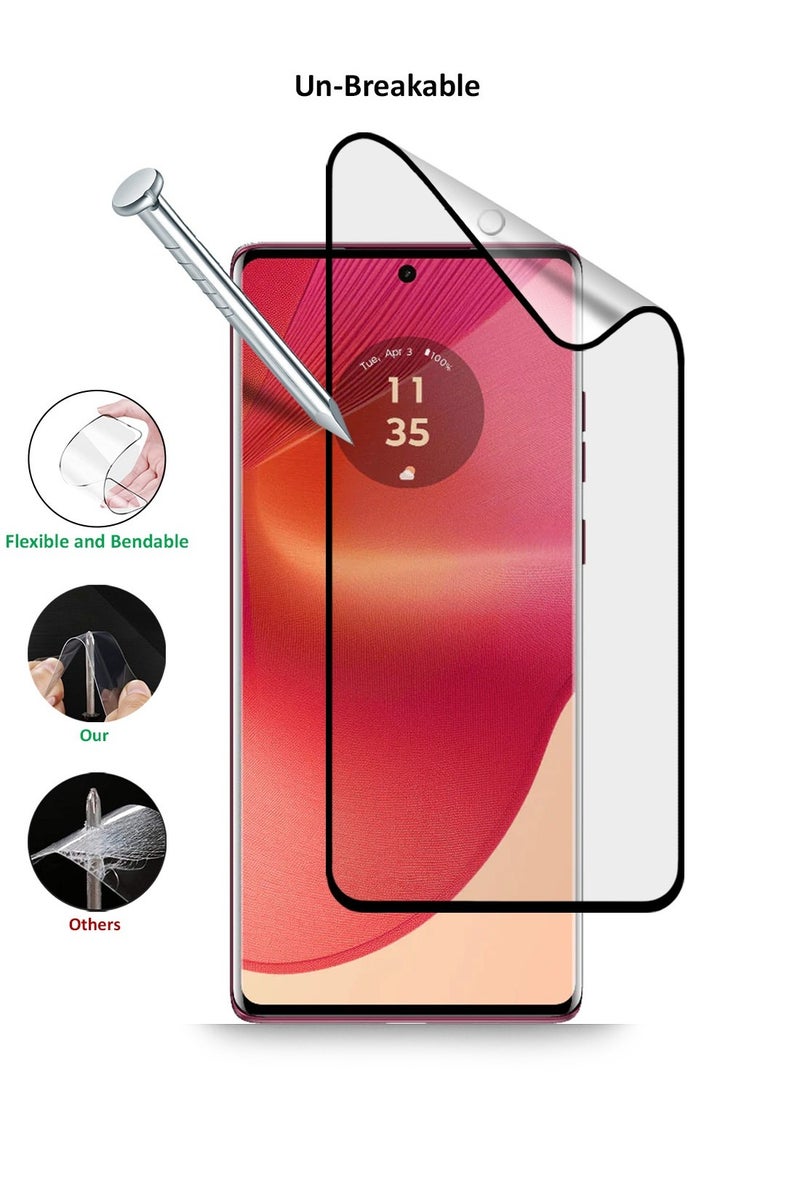 Techie Matte Ceramic Screen Protector Film for Motorola Edge 50 fusion 5G – Smooth Feel Anti Fingerprint Bubble Free - Image 5