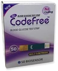 Codefree SD Biosensor 100 Strips Sd Codefree Blood Glucose MonitorMonitoring TestTesting Kit Replacement Strips Yes  I Have Diabetes - Image 2