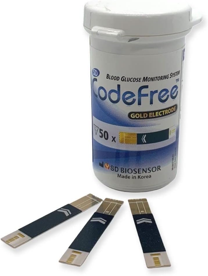 Codefree SD Biosensor 100 Strips Sd Codefree Blood Glucose MonitorMonitoring TestTesting Kit Replacement Strips Yes  I Have Diabetes - Image 3