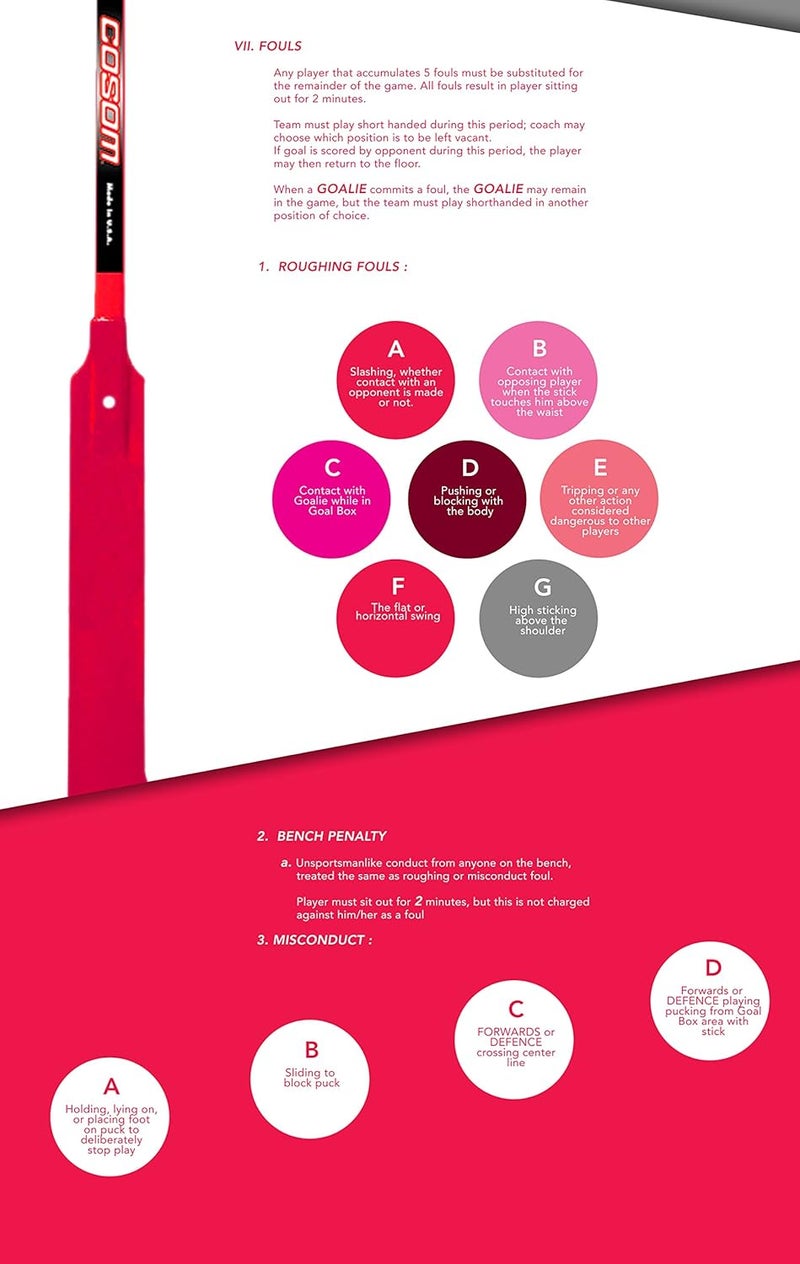 Cramer Cosom Elementary Plastic Hockey Sticks for Floor Hockey, Ice Hockey, and Street Hockey for Kids, Youth Hockey Training Equipment, Physical Education Equipment, Plastic 36" Stick, Standard Shaft - Image 5