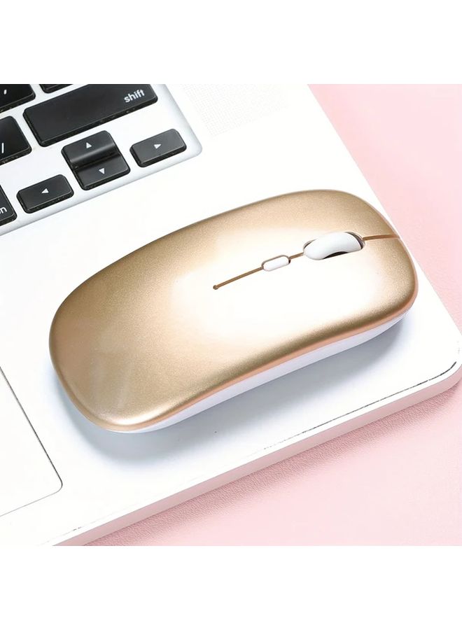 Grey Ultra Slim Silent Wireless Mouse Ergonomic Lightweight For Laptop Office Gaming - Image 3