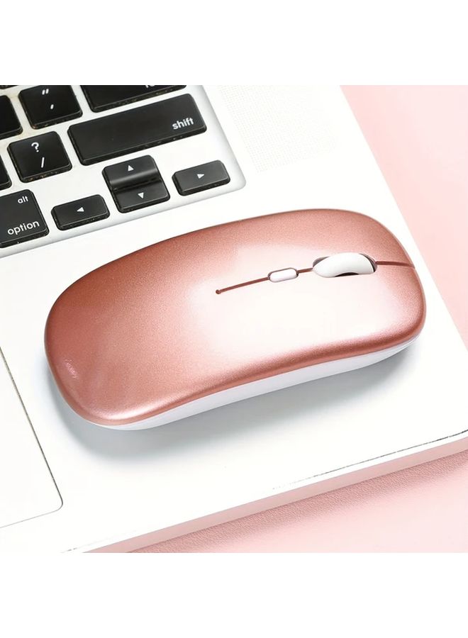 Grey Ultra Slim Silent Wireless Mouse Ergonomic Lightweight For Laptop Office Gaming - Image 5