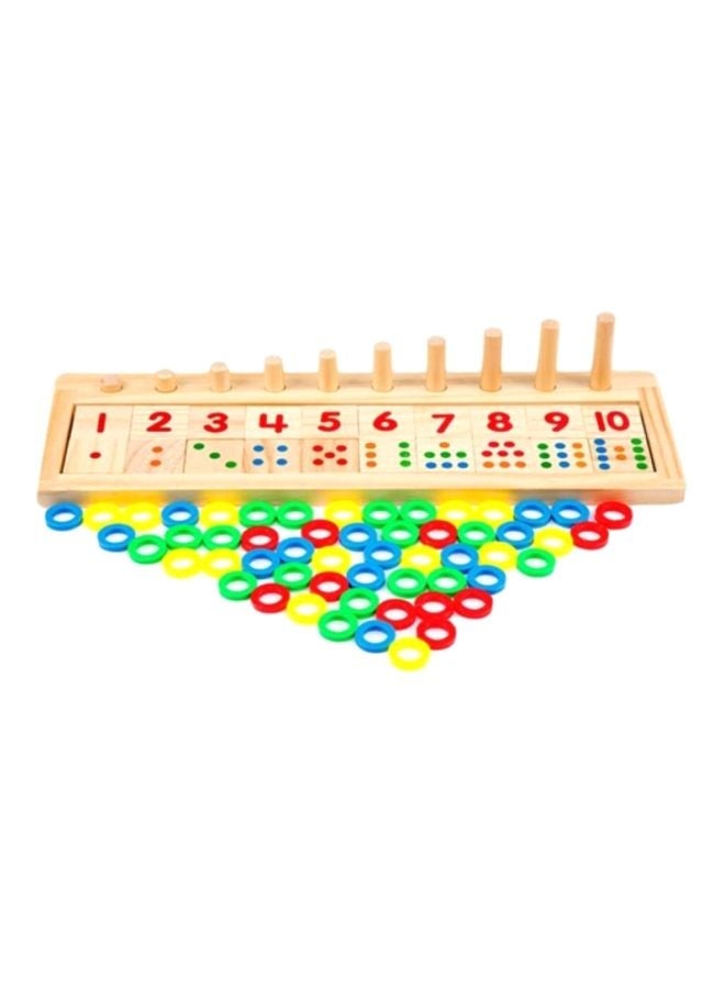NIBEMINENT DIY Deluxe Wooden Learn Number Puzzle - Image 1