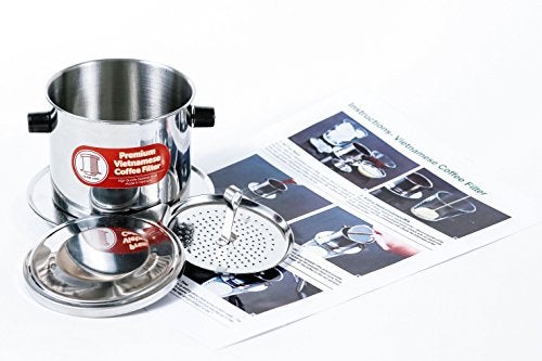 Thang Long Vietnamese Drip Coffee Maker Filter. Single Cup Serve. Inox. 6 oz Small Stainless Steel - Image 1