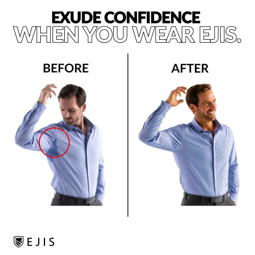 Ejis Sweatproof Undershirt for Men | V-Neck Cotton | Classic Fit T Shirt with Sweat Pads | Odor Resistant | Blocks Sweat (Medium, White) - Image 4