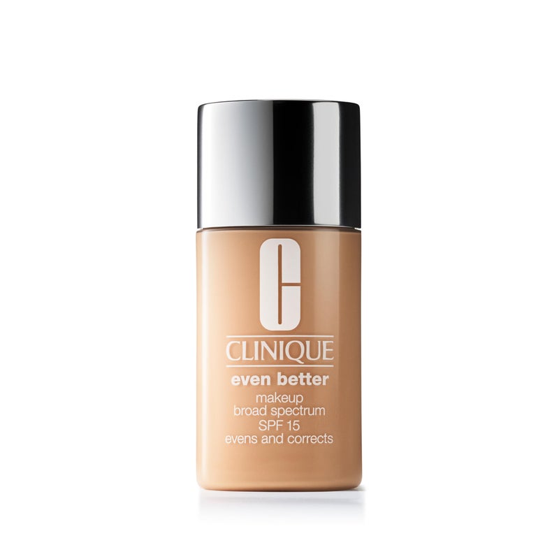 Clinique Even Better Makeup Foundation Broad Spectrum SPF 15  Medium Coverage  Natural Finish  With Vitamin C  Evens Skin Tone  Reduces Dark Spots Alabaster 1 Fl Oz