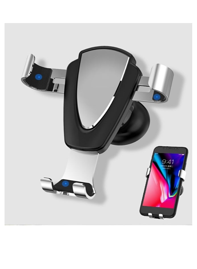 KUYING Creative mobile phone in car sensing gravity bracket, air outlet, universal metal car navigation mobile phone bracket customization  - Image 2