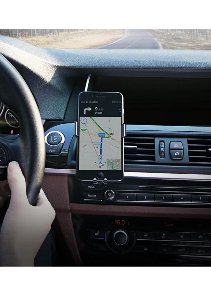 KUYING Creative mobile phone in car sensing gravity bracket, air outlet, universal metal car navigation mobile phone bracket customization  - Image 3