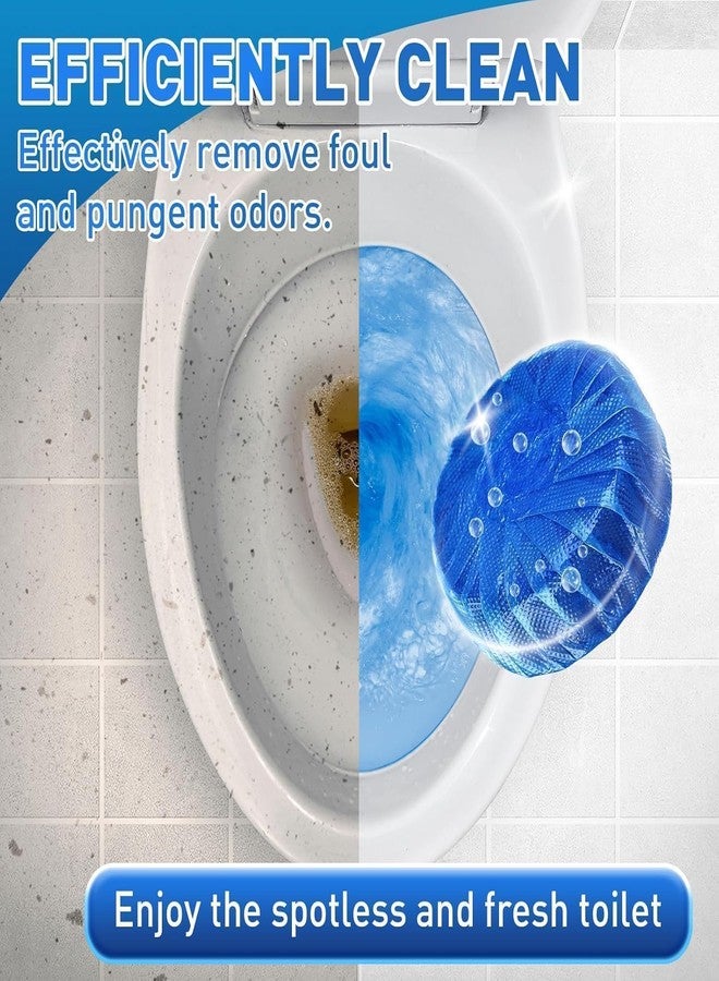 CEPLO Automatic Toilet Bowl Cleaner Tablets – Flush Tank Blue Cleaning Tabs with Deep Clean Bubbles – Powerful Toilet Tank Cleaner with Mild Lemon Scent – Long-Lasting Deodorizer (PACK OF 10) - Image 3