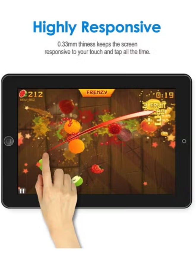 Screen Protector for iPad 2, 3, and 4 (Older Versions), with Tempered Glass Layer - Clear
