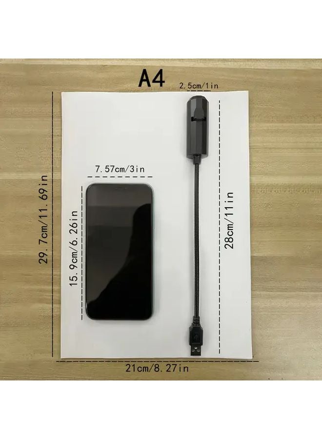 USB Powered 360 Rotating Ghost Projection Lamp With 3 Interchangeable Switches For Halloween Decor - Image 4