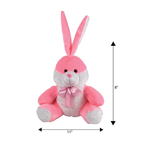 Ultra 11 inch Sitting Bunny Fully Stuffed Soft Premium Plush Toy for Kids in Pink | Snuggling and Playtime | Animal Toy | Birthday Gift | Anniversary | Christmas | Diwali | Home Decor - Image 5