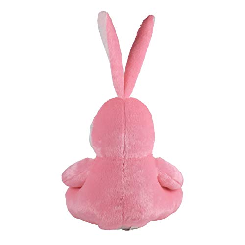 Ultra 11 inch Sitting Bunny Fully Stuffed Soft Premium Plush Toy for Kids in Pink | Snuggling and Playtime | Animal Toy | Birthday Gift | Anniversary | Christmas | Diwali | Home Decor - Image 3