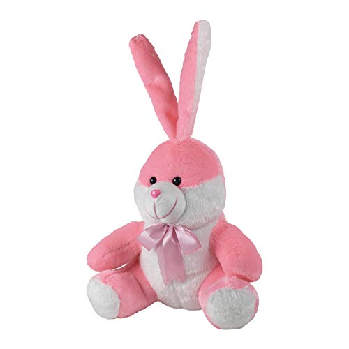Ultra 11 inch Sitting Bunny Fully Stuffed Soft Premium Plush Toy for Kids in Pink | Snuggling and Playtime | Animal Toy | Birthday Gift | Anniversary | Christmas | Diwali | Home Decor - Image 4