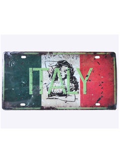 LINGWEI Metal Wall Plate Tin Sign Metal Poster Plate Painted Modern Design Car Plate Tin Metal Wall Art Signs Cafe Thick Tinplate Wall Decoration Print Poster  - Image 5
