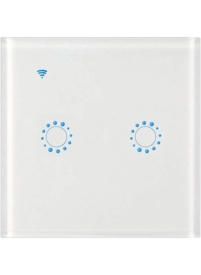 Decdeal - Wireless Switches WiFi Light Switch Smart Wall Compatible with Alexa Echo Google Home Assistant Control APP Touchable Light Switch Phone for iOS 1 2 3 Gang - Image 1