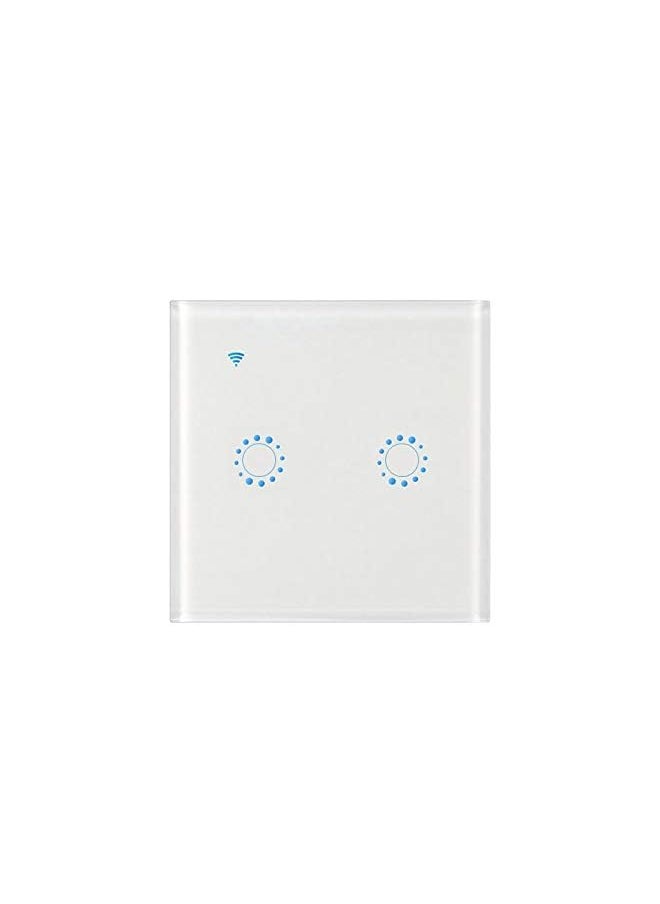 Decdeal - Wireless Switches WiFi Light Switch Smart Wall Compatible with Alexa Echo Google Home Assistant Control APP Touchable Light Switch Phone for iOS 1 2 3 Gang - Image 1