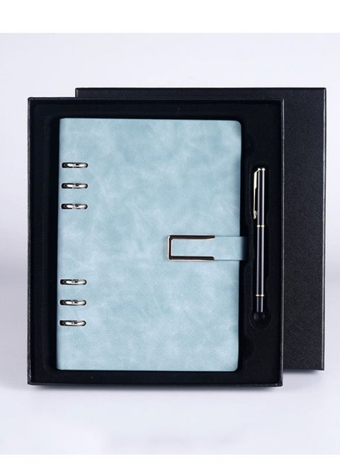 Reusable Notebooks - Stone Paper Waterproof Spiral Notebooks, A5 Wirebound Ruled Sketch Book Notepad Diary Memo Planner with 1 Pen (9.05''×6.69'')