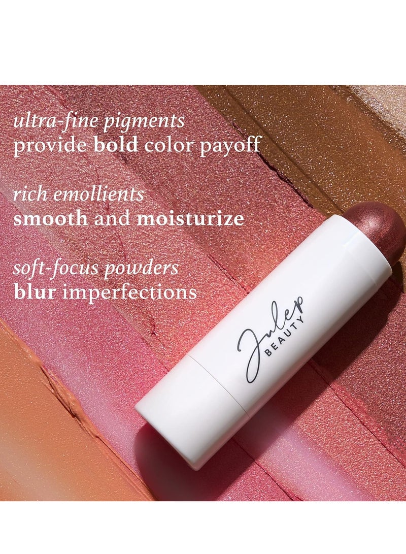Julep Julep Skip The Brush Cream to Powder Blush Stick - Rose Gold - Blendable and Buildable Color - 2-in-1 Blush and Lip Makeup Stick - Image 1