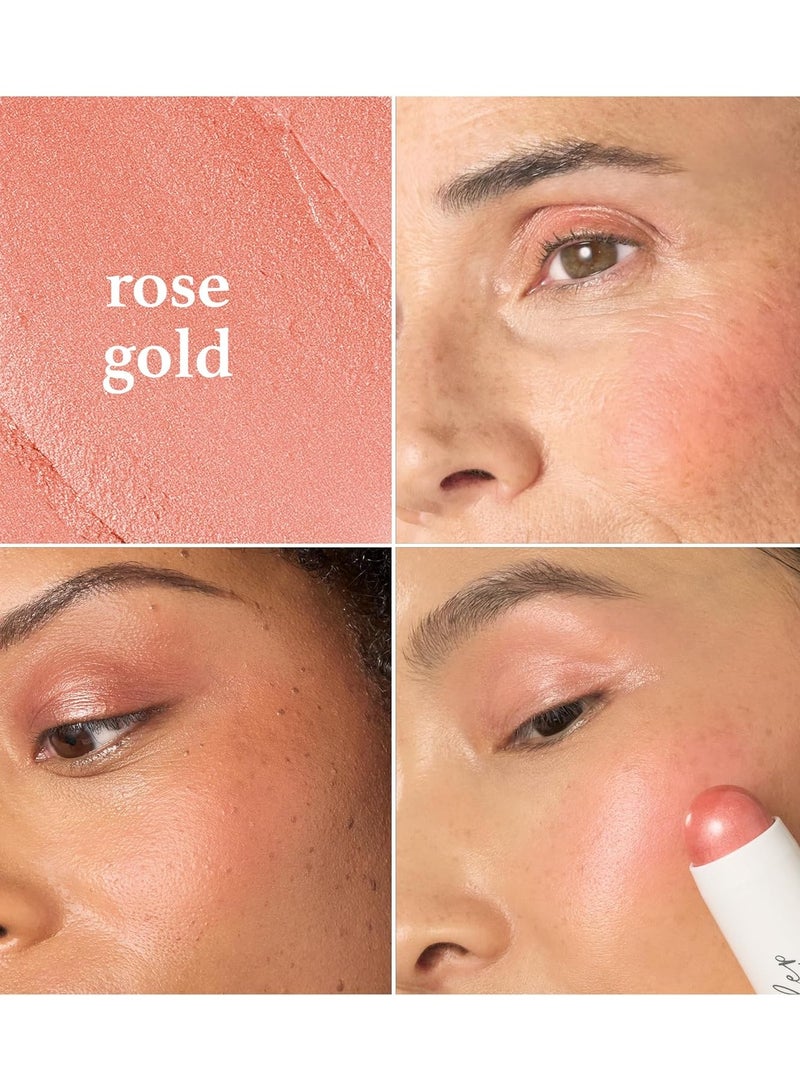 Julep Julep Skip The Brush Cream to Powder Blush Stick - Rose Gold - Blendable and Buildable Color - 2-in-1 Blush and Lip Makeup Stick - Image 2