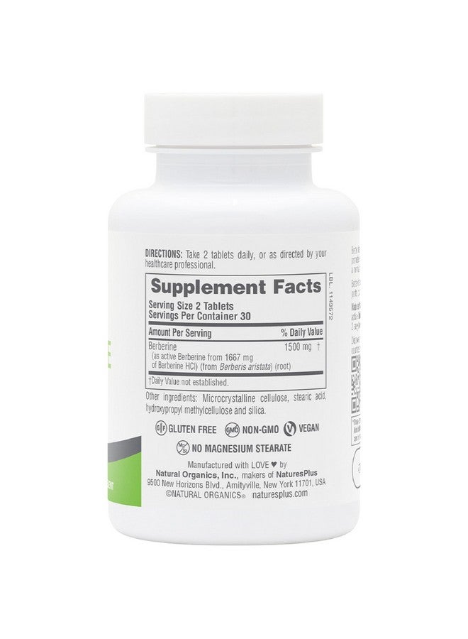 NaturesPlus ناتشرز بلس برو بيربرين 1500 ملغ - 60 قرص - يدعم الأيض الصحي - غير معدّل وراثيًا، نباتي وخالي من الغلوتين - 30 حصة - Image 2